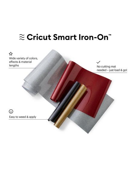 Cricut Smart Iron on Heat Transfer Vinyl, 13 inches x 3 ft - view 2, Silver