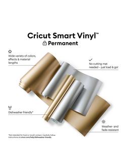 Cricut Permanent Smart Vinyl, 13 Inches x 3 ft - view 2, Silver