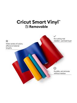 Cricut Smart Vinyl Removable Vinyl, 13 inches x 3 ft - view 2, Blue