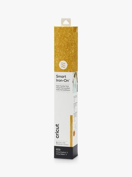 Cricut Smart Iron on Heat Transfer Vinyl, 13 inches x 3 ft, Gold