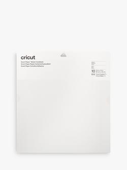 Cricut Smart Paper Sticker Cardstock, Pack of 10, 13 x 13 inches, White