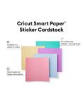 Cricut Smart Paper Sticker Cardstock, Pack of 10, 13 x 13 inches, Multi/Pastel