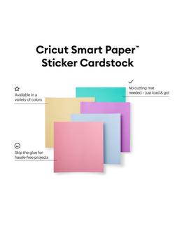 Cricut Smart Paper Sticker Cardstock, Pack of 10, 13 x 13 inches - view 2, Multi/Pastel