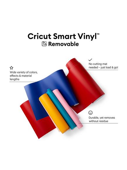 Cricut Smart Vinyl Removable Vinyl, 13 inches x 3 ft - view 2, White