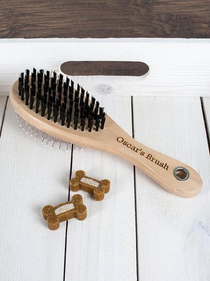 Treat Republic Personalised Wooden Dog Brush - view 2, 