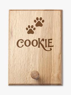 Treat Republic Personalised Paw Print Peg Hook, Multi
