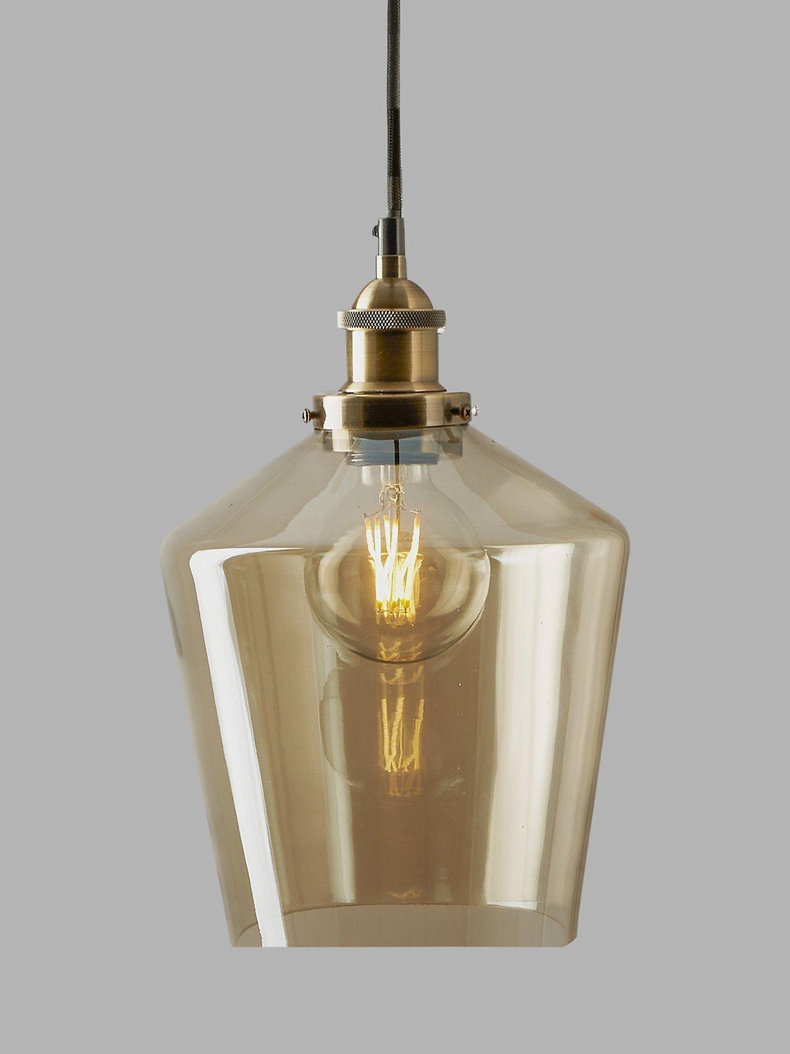 Pacific Lifestyle Glass Pendant Ceiling Light Lustre Antique Brass