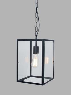 Pacific Glass Pendant Ceiling Light, Black