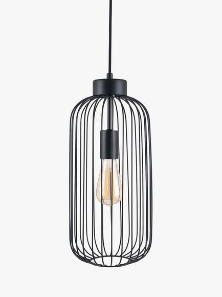 Pacific Tall Metal Wire Ceiling Light, Black - view 2, Black