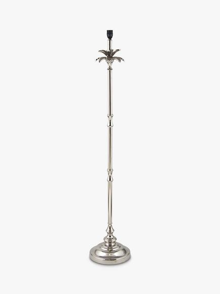 Pacific Palm Tree Floor Lamp Base - view 2, Nickel