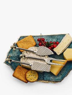 Culinary Concepts Bee Cheese Knives, Set of 3 - view 2, Silver