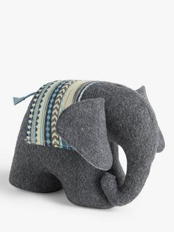 John Lewis Elephant Door Stop - view 2, Grey