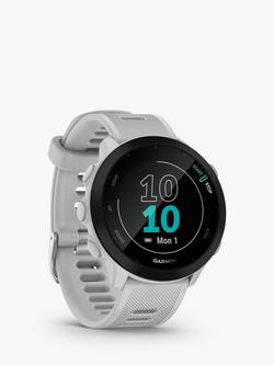 Garmin Forerunner 55, GPS, Running Smartwatch, White