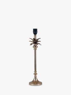 Pacific Palm Tree Metal Lamp Base, H52cm - view 2, Gold