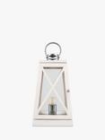 Pacific Wooden Lantern Table Lamp, White
