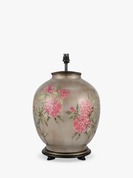 Jenny Worrall Rhododendron Glass Lamp Base, Large, Green, H41.5cm - view 2, Green