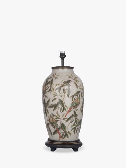 Jenny Worrall Parrot Glass Lamp Base, Tall, Natural, H47.5cm - view 2, Natural