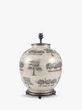 Jenny Worrall Guinea Fowl Glass Lamp Base, Large, Natural, H41.5cm