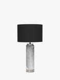 Pacific Tall Mable Effect Table Lamp, Grey