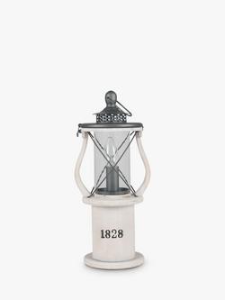 Pacific Victorian Wooden Lantern Table Lamp, White - view 2, White