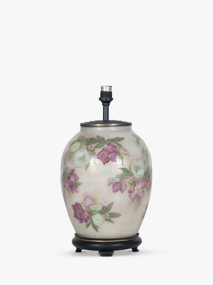 Jenny Worrall Hellebore Glass Lamp Base, Medium, Natural, H34.5cm, Natural
