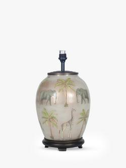 Jenny Worrall Safari Glass Lamp Base, Medium, Green, H34.5cm - view 2, Green