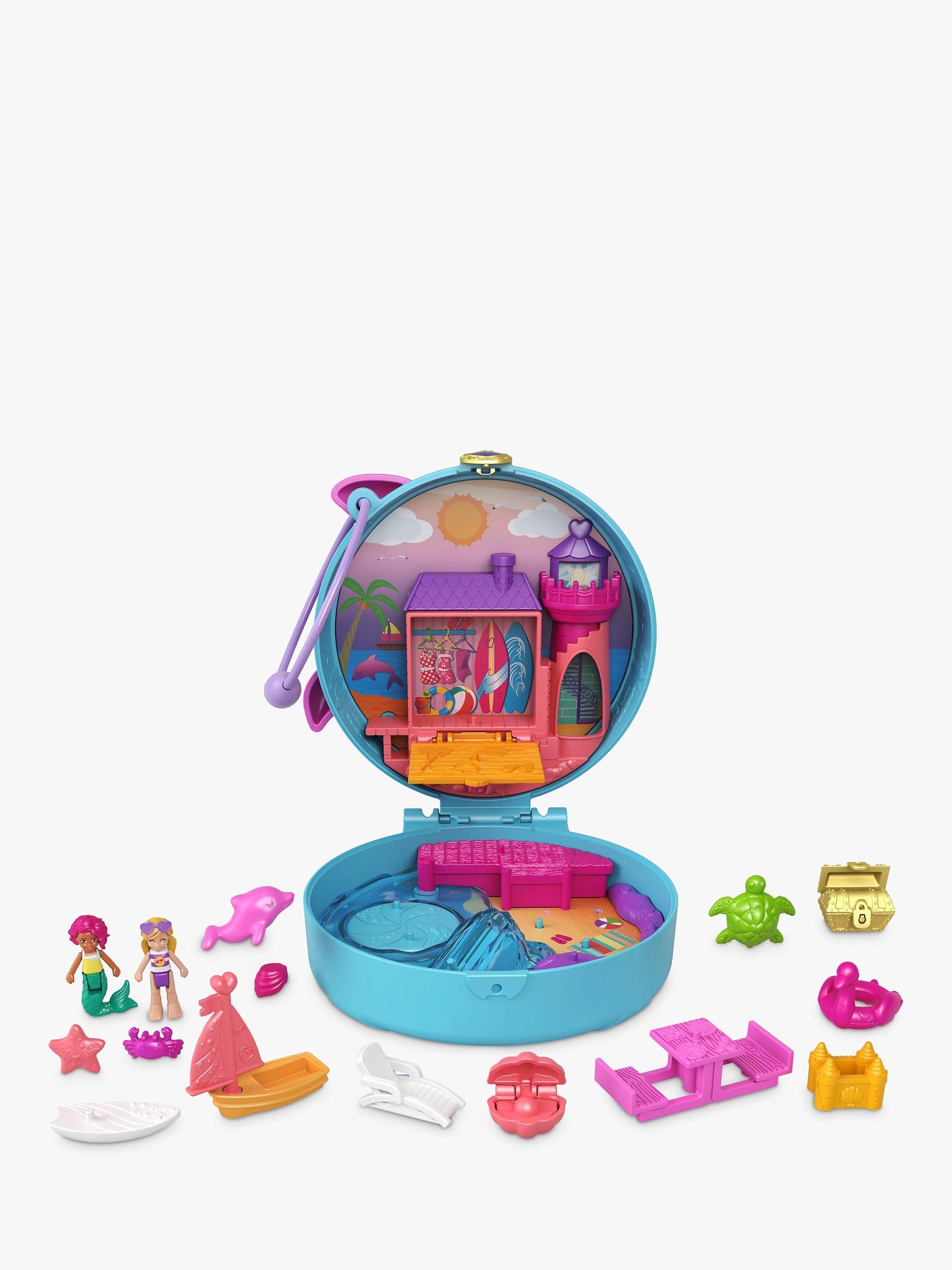 Polly Pocket Dolphin Beach Purse Compact