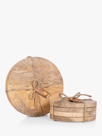 The Little Botanical Mango Plant Coaster Set - view 2, Multi