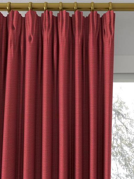 Designers Guild Tangalle Made to Measure Curtains or Roman Blind, Scarlet - view 2, Scarlet