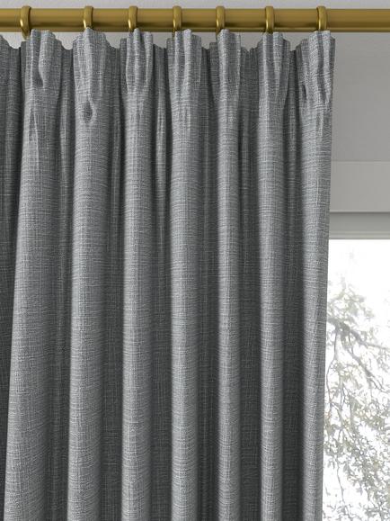 Designers Guild Tangalle Made to Measure Curtains or Roman Blind, Carbon - view 2, Carbon