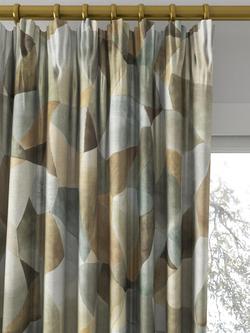 Designers Guild Geo Moderne Made to Measure Curtains or Roman Blind, Pewter - view 2, Pewter