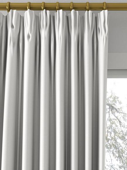 Designers Guild Sesia Made to Measure Curtains or Roman Blind, Alabaster - view 2, Alabaster