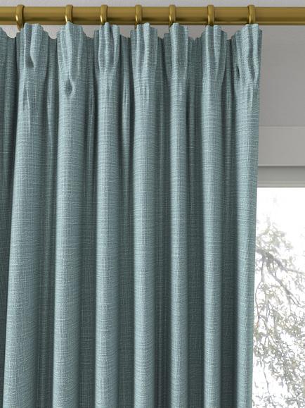 Designers Guild Tangalle Made to Measure Curtains or Roman Blind, Turquoise - view 2, Turquoise