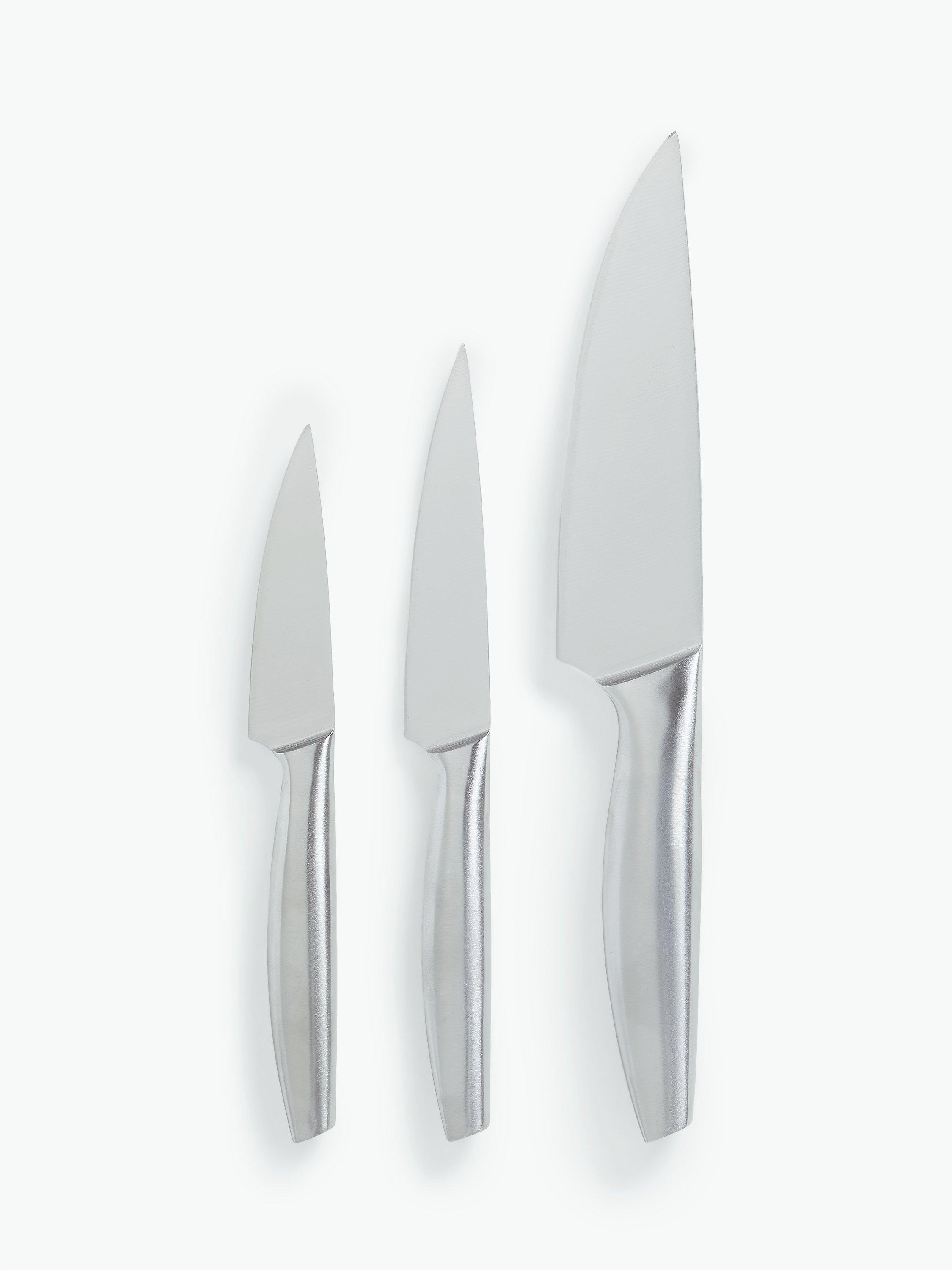 John Lewis ANYDAY Stainless Steel Kitchen Knife Set, 3 Piece