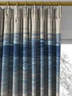 Harlequin Chroma Made to Measure Curtains or Roman Blind, Indigo/Parchment/Sky - view 2, Indigo/Parchment/Sky