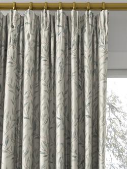 Sanderson Osier Made to Measure Curtains or Roman Blind, Wedgwood/Silver - view 2, Wedgwood/Silver
