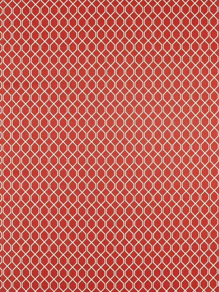 Sanderson Botanic Trellis Made to Measure Curtains or Roman Blinds, Bengal Red, Bengal Red