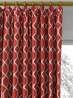 Sanderson Botanic Trellis Made to Measure Curtains or Roman Blinds, Bengal Red - view 2, Bengal Red