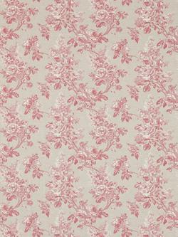 Sanderson Sorilla Damask Made to Measure Curtains or Roman Blind, Rose/Linen, Rose/Linen