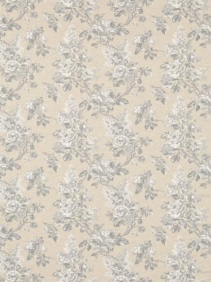 Sanderson Sorilla Damask Made to Measure Curtains or Roman Blind, Silver/Linen, Silver/Linen
