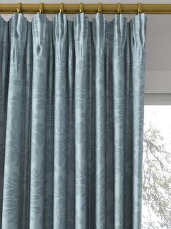 Sanderson Lymington Damask Made to Measure Curtains or Roman Blind, Sky Blue - view 2, Sky Blue
