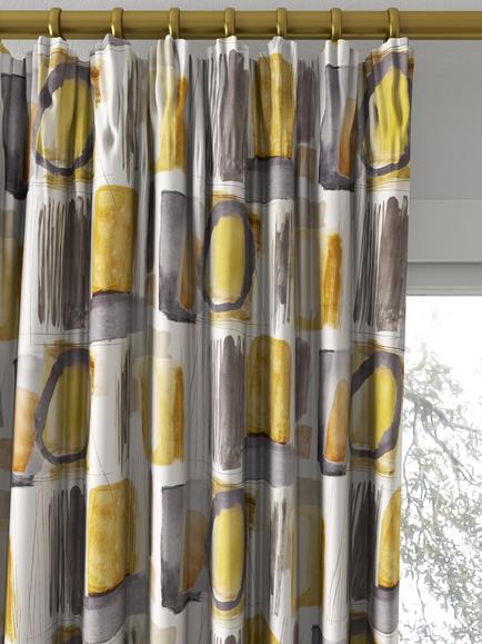 Harlequin Kanjiro Made to Measure Curtains or Roman Blind, Ochre - view 2, Ochre