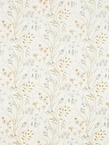 Sanderson Summer Harvest Made to Measure Curtains or Roman Blind, Silver/Corn, Silver/Corn