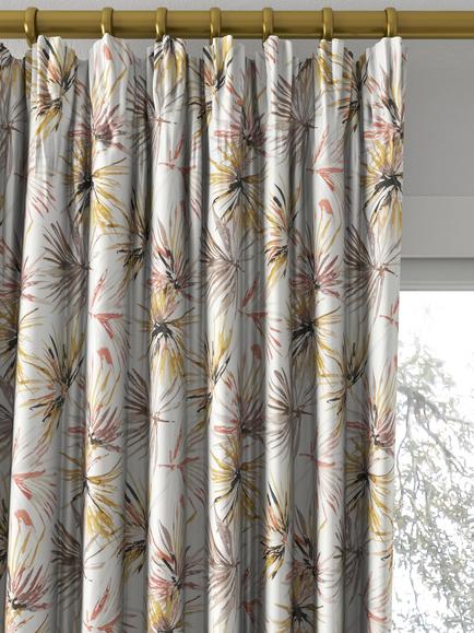 Harlequin Aucuba Made to Measure Curtains or Roman Blind, Paprika/Ochre - view 2, Paprika/Ochre