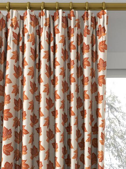 Sanderson Flannery Made to Measure Curtains or Roman Blind, Russet - view 2, Russet