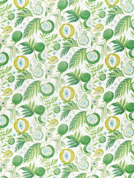 Sanderson Jackfruit Made to Measure Curtains or Roman Blind, Botanical Green, Botanical Green