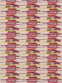 Harlequin Zeal Made to Measure Curtains or Roman Blind, Coral/Gold/Amethyst, Coral/Gold/Amethyst