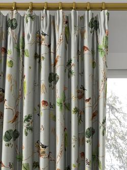 Sanderson Woodland Chorus Made to Measure Curtains or Roman Blind, Sky Blue/Multi - view 2, Sky Blue/Multi