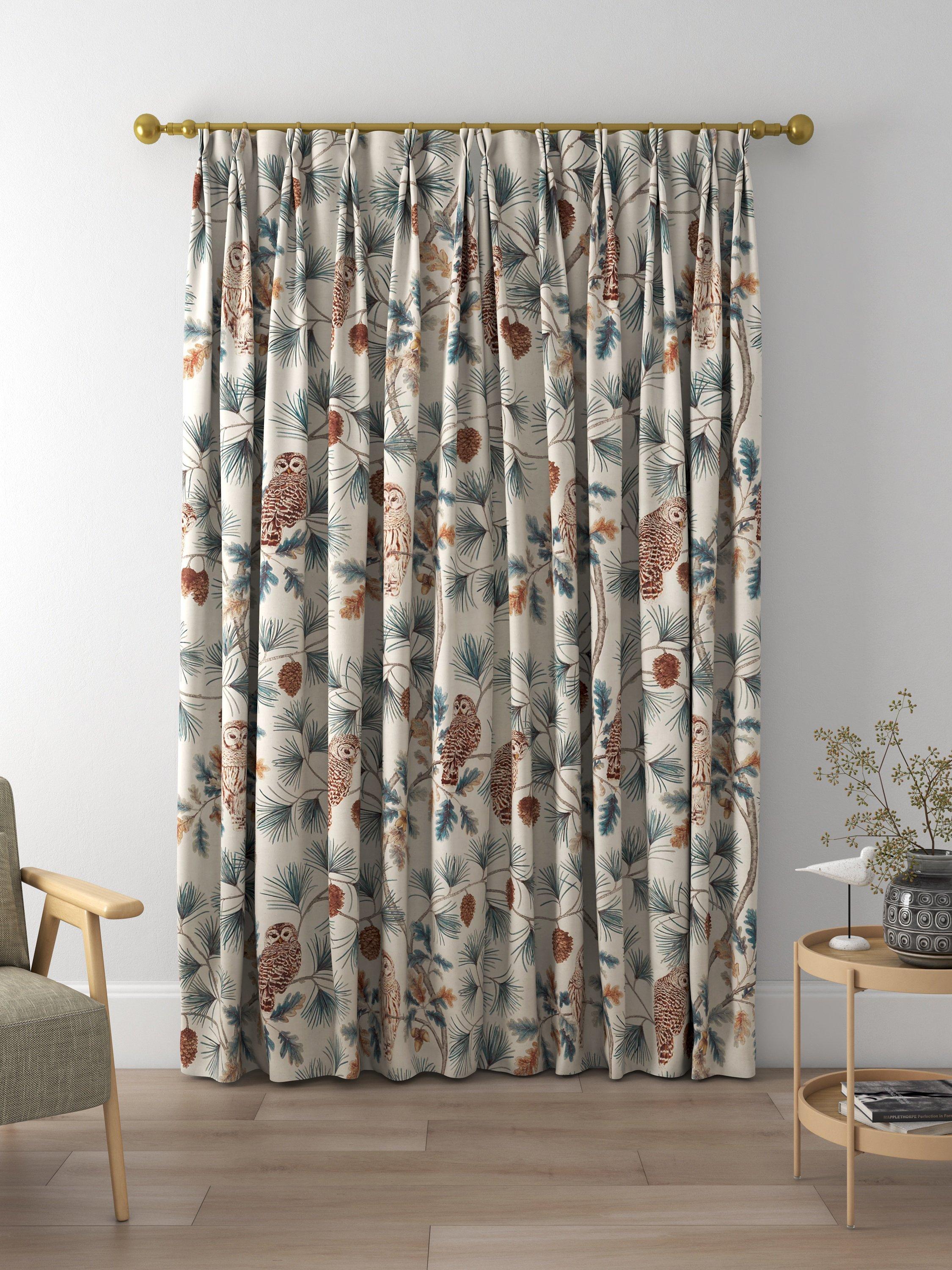 Sanderson Owlswick Made to Measure Curtains, Teal