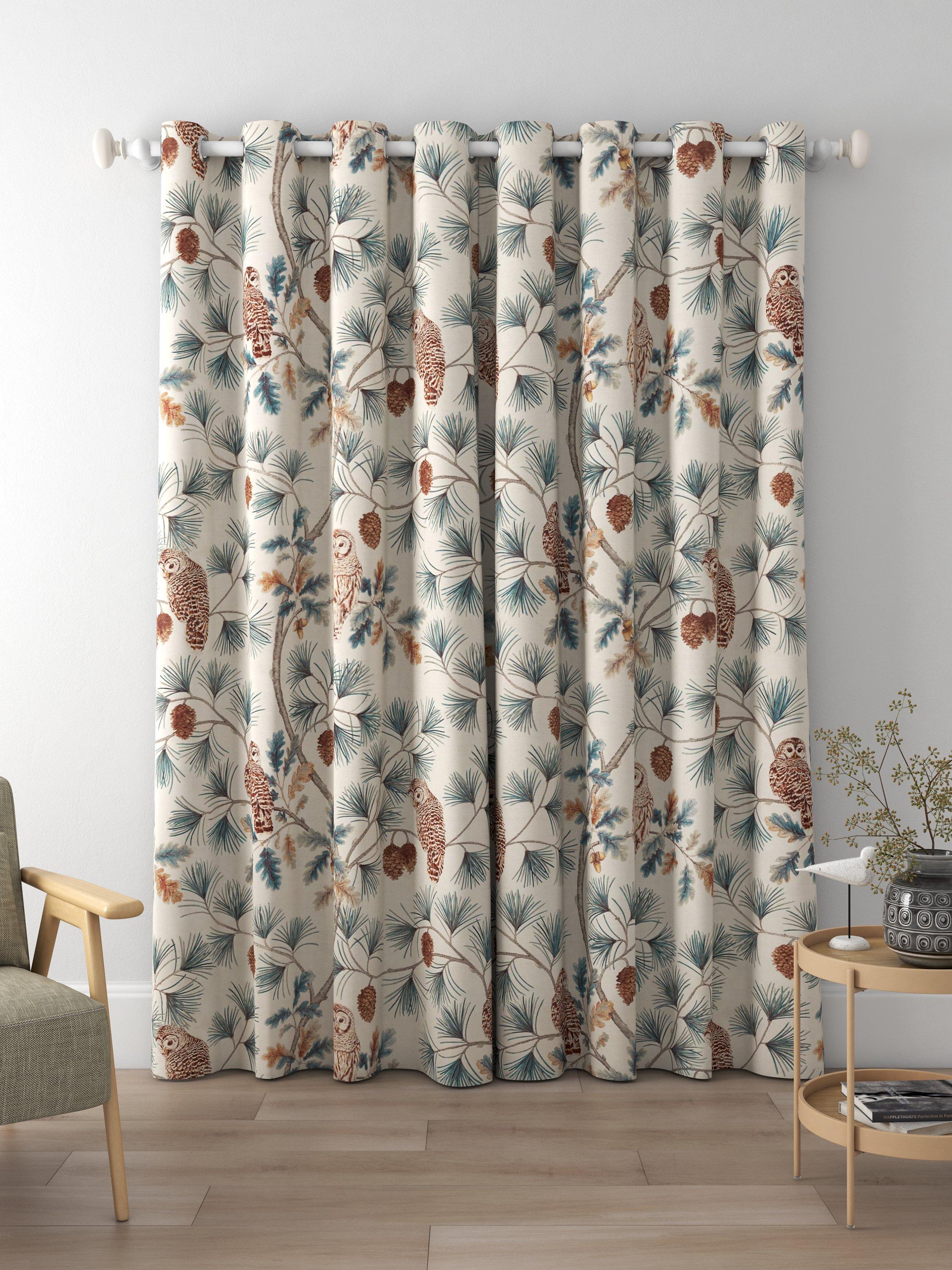 Sanderson Owlswick Made to Measure Curtains, Teal